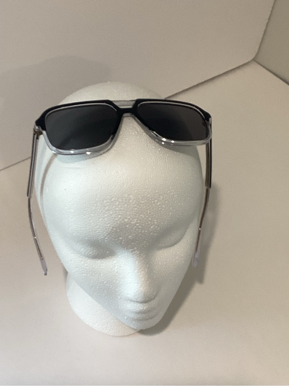 Dolce & Gabbana Black and Silver Women's Rectangular Sunglasses